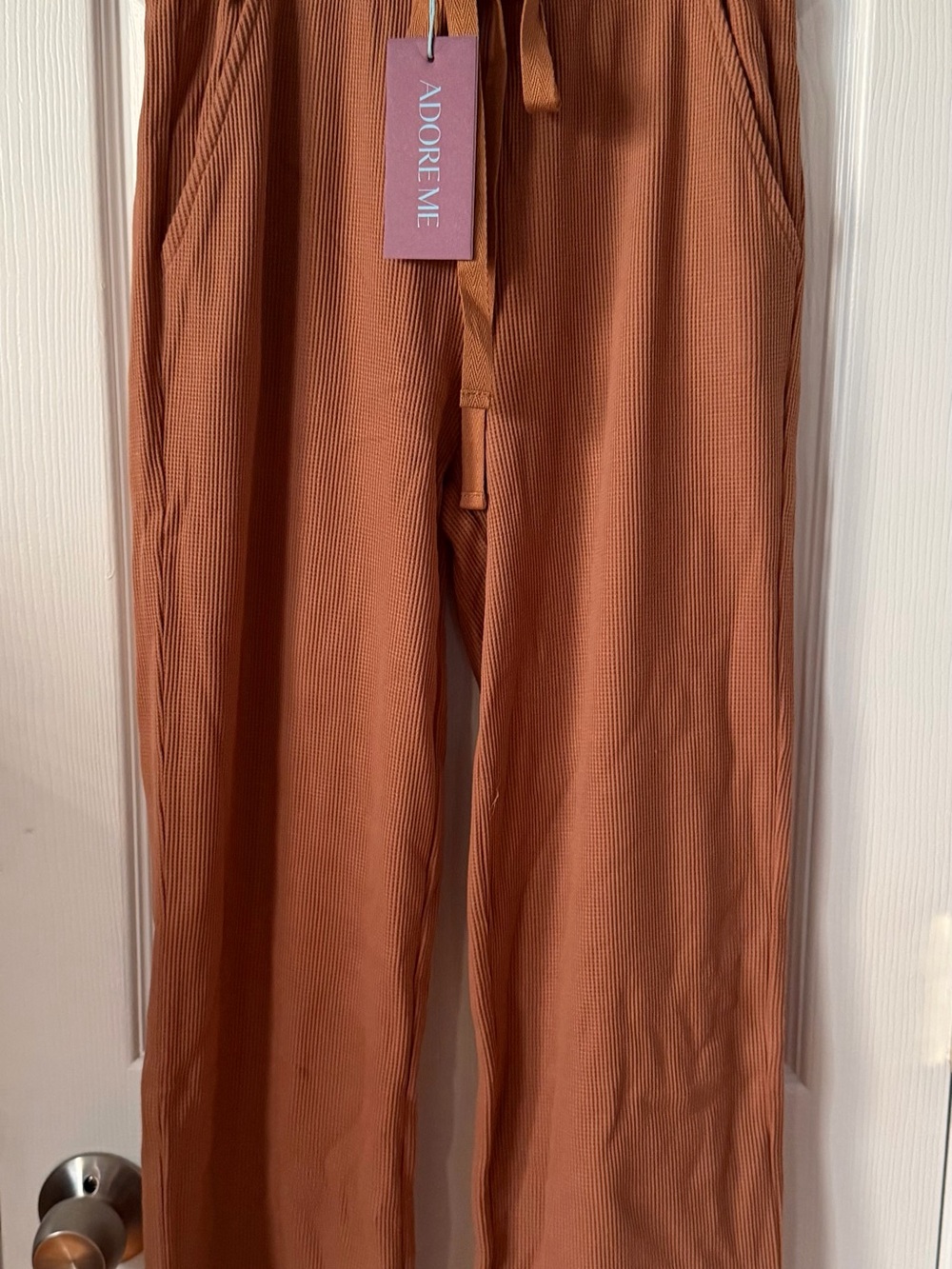 Adore Me Ladies Rust Color Knit Pants